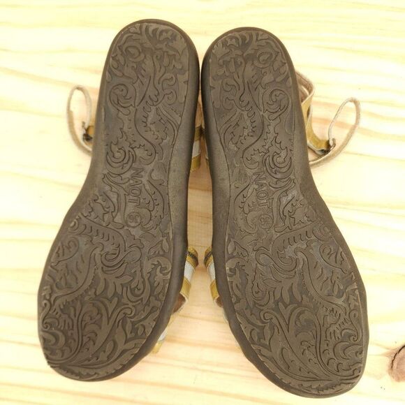 Naot Womens Sandals Sz 5 36 Tan Ankle Strap Open Toe Comfort Shoes Retro Y2K - Picture 7 of 9